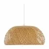 Westwing Collection Design Pendelleuchte Eden aus Bambus, Ø 45 x H 21 cm -Leuchten Verkaufsladen Design Pendelleuchte Eden aus Bambus