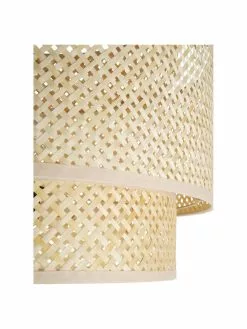 Westwing Collection Design Pendelleuchte Finja aus Bambus, Ø 50 x H 38 cm -Leuchten Verkaufsladen Design Pendelleuchte Finja aus Bambus 5