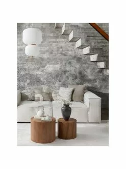 Westwing Collection Design Pendelleuchte Misaki aus Reispapier, Ø 40 x H 70 cm -Leuchten Verkaufsladen Design Pendelleuchte Misaki aus Reispapier 3