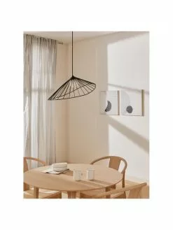 Westwing Collection Design Pendelleuchte Silvan in Schwarz, B 59 x H 20 cm -Leuchten Verkaufsladen Design Pendelleuchte Silvan in Schwarz 2