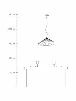 Westwing Collection Design Pendelleuchte Silvan in Schwarz, B 59 x H 20 cm -Leuchten Verkaufsladen Design Pendelleuchte Silvan in Schwarz 3