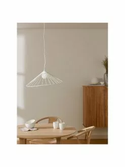 Westwing Collection Design Pendelleuchte Silvan in Weiß, B 59 x H 20 cm -Leuchten Verkaufsladen Design Pendelleuchte Silvan in Weiss 3