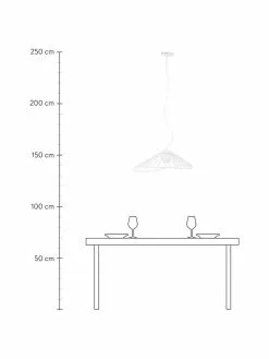 Westwing Collection Design Pendelleuchte Silvan in Weiß, B 59 x H 20 cm -Leuchten Verkaufsladen Design Pendelleuchte Silvan in Weiss 4