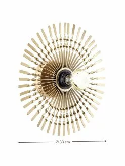 Design Wandleuchte Mendoza in Messing, Ø 33 cm -Leuchten Verkaufsladen Design Wandleuchte Mendoza in Messing 2