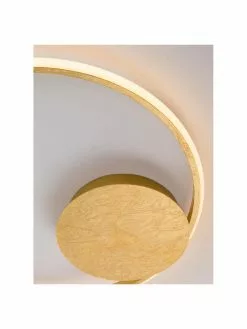 Dimmbare LED-Deckenleuchte Fuline in Gold, Ø 50 x H 5 cm -Leuchten Verkaufsladen Dimmbare LED Deckenleuchte Fuline in Gold 4