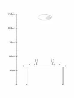 Dimmbare LED-Deckenleuchte Fuline in Weiß, Ø 50 x H 5 cmNur noch wenige verfügbar 10 Dimmbare LED-Deckenleuchte Fuline in Weiß, Ø 50 x H 5 cmNur noch wenige verfügbar -Leuchten Verkaufsladen Dimmbare LED Deckenleuchte Fuline in Weiss 2