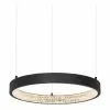 Dimmbare LED-Pendelleuchte Preston in Schwarz, Ø 40 x H 120 cm