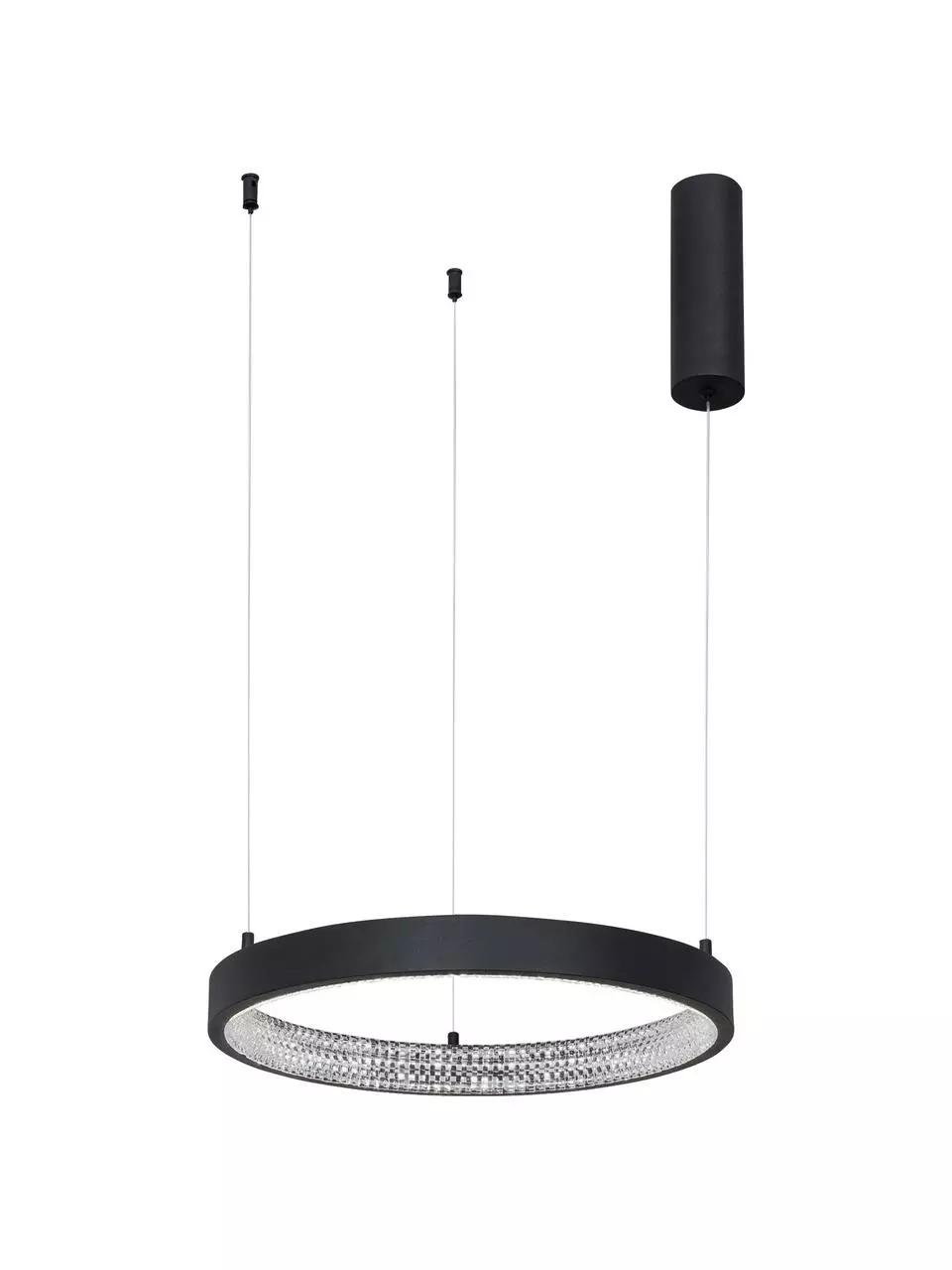 Dimmbare LED-Pendelleuchte Preston in Schwarz, Ø 40 x H 120 cm 6 Dimmbare LED-Pendelleuchte Preston in Schwarz, Ø 40 x H 120 cm – Bild 4
