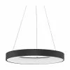 Dimmbare LED-Pendelleuchte Rando in Schwarz, Ø 60 x H 6 cmNur noch wenige verfügbar -Leuchten Verkaufsladen Dimmbare LED Pendelleuchte Rando in Schwarz