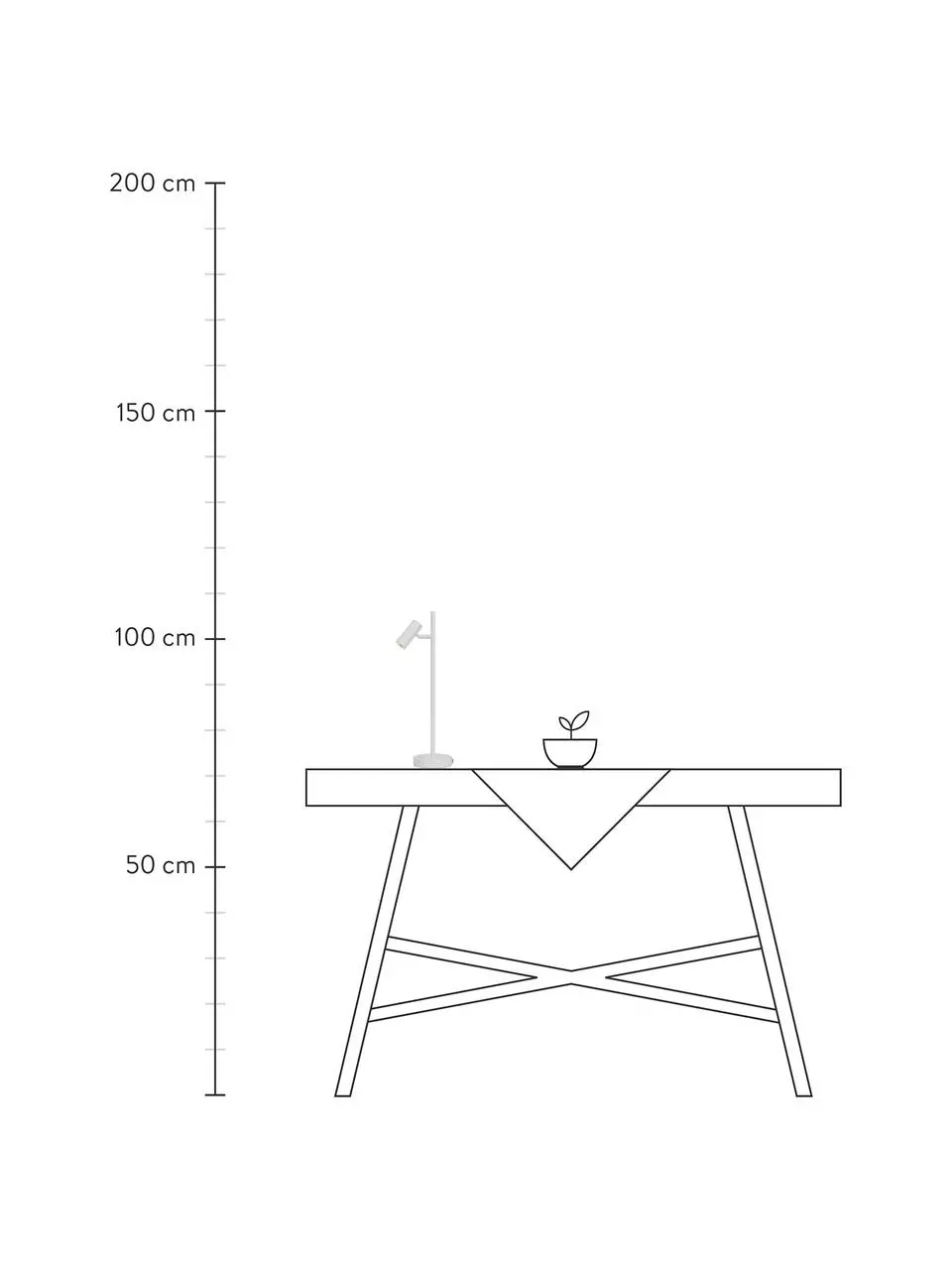 Nordlux Dimmbare LED-Schreibtischlampe Omari in Weiß, B 10 x H 40 cm 5 Nordlux Dimmbare LED-Schreibtischlampe Omari in Weiß, B 10 x H 40 cm – Bild 3