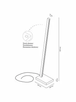 Dimmbare LED-Stehlampe Linus aus Holz, B 20 x H 150 cm 10 Dimmbare LED-Stehlampe Linus aus Holz, B 20 x H 150 cm -Leuchten Verkaufsladen Dimmbare LED Stehlampe Linus aus Holz 3