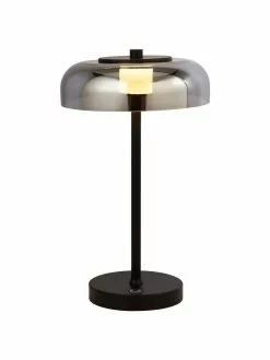 Searchlight Dimmbare LED-Tischlampe Frisbee aus Glas, Ø 23 x H 40 cm -Leuchten Verkaufsladen Dimmbare LED Tischlampe Frisbee aus Glas 4