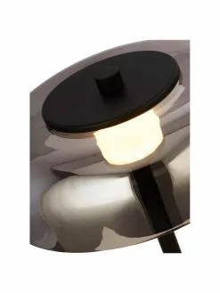 Searchlight Dimmbare LED-Tischlampe Frisbee aus Glas, Ø 23 x H 40 cm -Leuchten Verkaufsladen Dimmbare LED Tischlampe Frisbee aus Glas 5