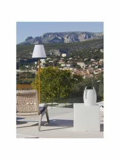 Dimmbare Solar Stehlampe Standby mit Holzfuß, Ø 34 x H 150 cm 12 Dimmbare Solar Stehlampe Standby mit Holzfuß, Ø 34 x H 150 cm -Leuchten Verkaufsladen Dimmbare Solar Stehlampe Standby mit Holzfuss 4
