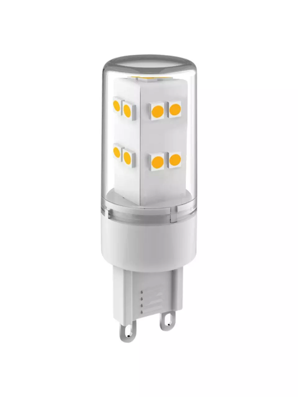 G9 Leuchtmittel, 400lm, neutrales Weiß, 3 Stück, Ø 2 x H 6 cm 3 G9 Leuchtmittel, 400lm, neutrales Weiß, 3 Stück, Ø 2 x H 6 cm