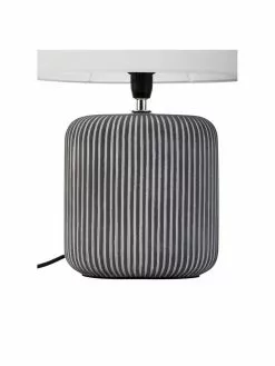 Pauleen Gestreifte Ovale Keramik-Tischlampe Pure Shine, Ø 27 x H 38 cm 10 Pauleen Gestreifte Ovale Keramik-Tischlampe Pure Shine, Ø 27 x H 38 cm -Leuchten Verkaufsladen Gestreifte Ovale Keramik Tischlampe Pure Shine 3