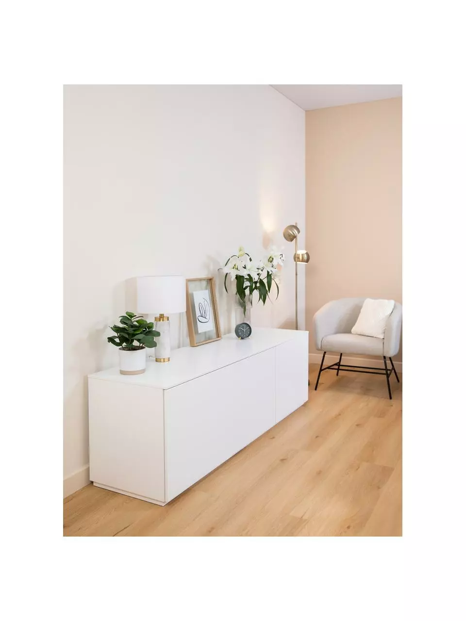 Westwing Collection Glam-Tischlampe Miranda mit Marmorfuß, Ø 28 x H 48 cm 4 Westwing Collection Glam-Tischlampe Miranda mit Marmorfuß, Ø 28 x H 48 cm – Bild 2