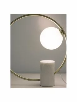Westwing Collection Glam-Tischlampe Soho mit Marmorfuß, B 40 x H 42 cm -Leuchten Verkaufsladen Glam Tischlampe Soho mit Marmorfuss 3