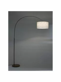 Westwing Collection Große Bogenlampe Niels in Braun-Beige, Ø 50 x H 218 cm -Leuchten Verkaufsladen Grosse Bogenlampe Niels in Braun Beige 4