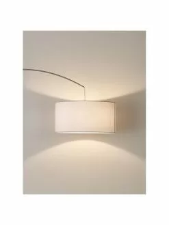 Westwing Collection Gro&szlig;e Bogenlampe Niels in Chrom-Wei&szlig;, Ø 50 x H 218 cm -Leuchten Verkaufsladen Grosse Bogenlampe Niels in Chrom Weiss 4