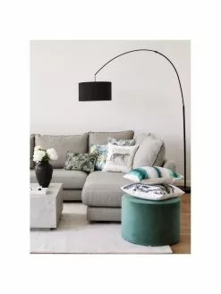 Westwing Collection Gro&szlig;e Bogenlampe Niels in Schwarz, Ø 50 x H 218 cm -Leuchten Verkaufsladen Grosse Bogenlampe Niels in Schwarz 2