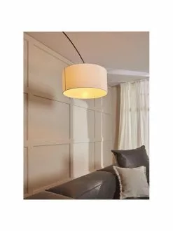 Westwing Collection Große Bogenlampe Niels in Schwarz-Weiß, Ø 50 x H 218 cm -Leuchten Verkaufsladen Grosse Bogenlampe Niels in Schwarz Weiss 4