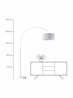 Westwing Collection Große Bogenlampe Niels in Weiß, Ø 50 x H 218 cm 10 Westwing Collection Große Bogenlampe Niels in Weiß, Ø 50 x H 218 cm -Leuchten Verkaufsladen Grosse Bogenlampe Niels in Weiss 2