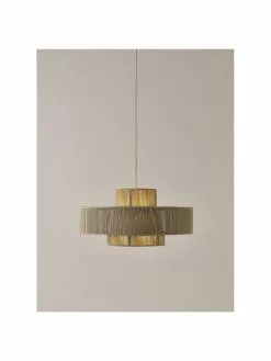 Westwing Collection Große Boho-Pendelleuchte Lace aus Leinenfäden, Ø 50 x H 25 cm 11 Westwing Collection Große Boho-Pendelleuchte Lace aus Leinenfäden, Ø 50 x H 25 cm -Leuchten Verkaufsladen Grosse Boho Pendelleuchte Lace aus Leinenfaden 4