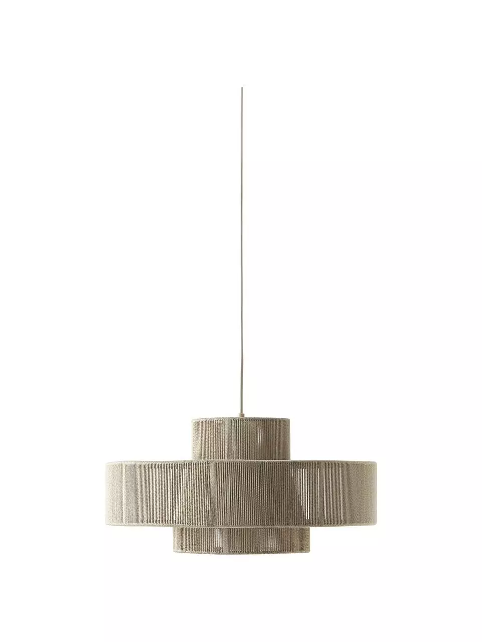 Westwing Collection Große Boho-Pendelleuchte Lace aus Leinenfäden, Ø 50 x H 25 cm 2 Westwing Collection Große Boho-Pendelleuchte Lace aus Leinenfäden, Ø 50 x H 25 cm