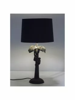 Lucide Große Boho-Tischlampe Coconut in Schwarz, Ø 31 x H 58 cm -Leuchten Verkaufsladen Grosse Boho Tischlampe Coconut in Schwarz 4