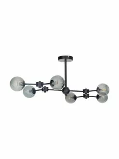 Westwing Collection Große Deckenleuchte Aurelia in Schwarz, B 110 x H 32 cm -Leuchten Verkaufsladen Grosse Deckenleuchte Aurelia in Schwarz 4