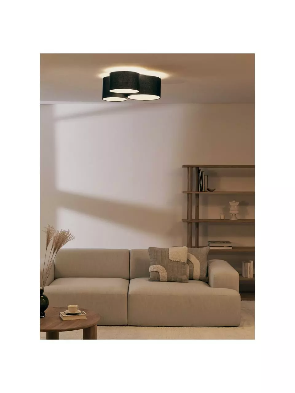 Westwing Collection Große Deckenleuchte Luke, Ø 61 x H 26 cm 6 Westwing Collection Große Deckenleuchte Luke, Ø 61 x H 26 cm – Bild 4