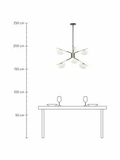Westwing Collection Große Design Pendelleuchte Guna, Ø 70 cm 11 Westwing Collection Große Design Pendelleuchte Guna, Ø 70 cm -Leuchten Verkaufsladen Grosse Design Pendelleuchte Guna 3