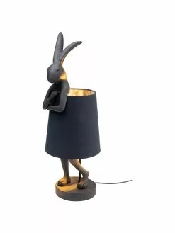 Kare Design Große Design Tischlampe Rabbit in Schwarz, Ø 23 x H 68 cmNur noch wenige verfügbar -Leuchten Verkaufsladen Grosse Design Tischlampe Rabbit in Schwarz 5