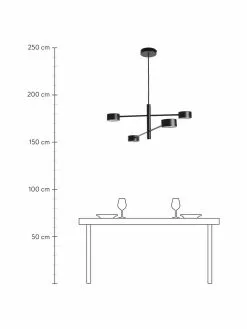 Nordlux Große Dimmbare LED-Pendelleuchte Clyde, B 90 x H 22 cm -Leuchten Verkaufsladen Grosse Dimmbare LED Pendelleuchte Clyde 3