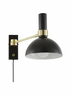 Markslöjd Große Dimmbare Wandleuchte Larry mit Stecker, T 41 x H 24 cm