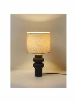 Westwing Collection Große Keramik-Tischlampe Christine in Schwarz, Ø 28 x H 53 cm 13 Westwing Collection Große Keramik-Tischlampe Christine in Schwarz, Ø 28 x H 53 cm -Leuchten Verkaufsladen Grosse Keramik Tischlampe Christine in Schwarz 5