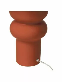 Westwing Collection Große Keramik-Tischlampe Christine in Terrakotta, Ø 28 x H 53 cm -Leuchten Verkaufsladen Grosse Keramik Tischlampe Christine in Terrakotta 5