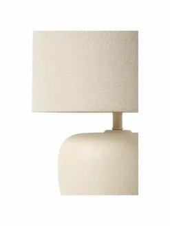 Westwing Collection Große Keramik-Tischlampe Eileen in Beige, Ø 33 cm x H 48 cm 13 Westwing Collection Große Keramik-Tischlampe Eileen in Beige, Ø 33 cm x H 48 cm -Leuchten Verkaufsladen Grosse Keramik Tischlampe Eileen in Beige 5