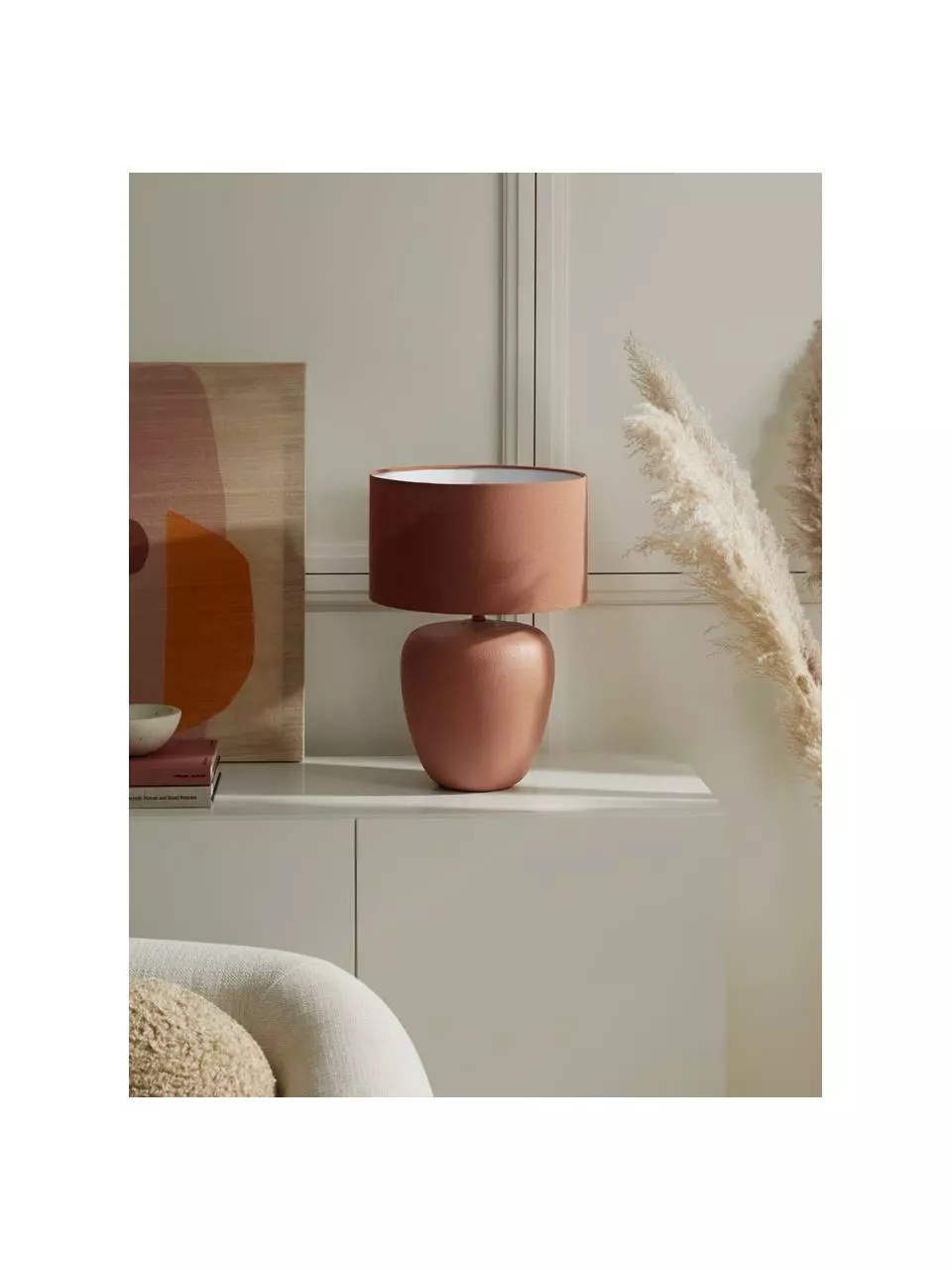 Westwing Collection Große Keramik-Tischlampe Eileen in Terrakotta, Ø 33 cm x H 48 cm 4 Westwing Collection Große Keramik-Tischlampe Eileen in Terrakotta, Ø 33 cm x H 48 cm – Bild 2