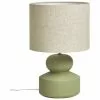 Westwing Collection Große Keramik-Tischlampe Georgina in Grün, Ø 33 x H 52 cm -Leuchten Verkaufsladen Grosse Keramik Tischlampe Georgina in Grun