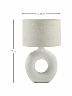 Westwing Collection Große Keramik-Tischlampe Gisella, Ø 35 x H 55 cm 12 Westwing Collection Große Keramik-Tischlampe Gisella, Ø 35 x H 55 cm -Leuchten Verkaufsladen Grosse Keramik Tischlampe Gisella 4
