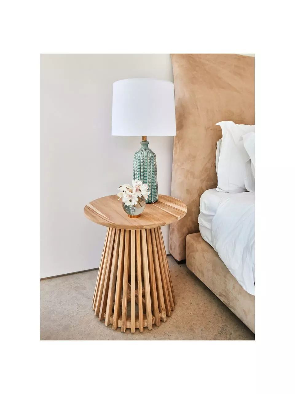 Westwing Collection Große Keramik-Tischlampe Nizza in Salbeigrün, Ø 33 x H 60 cm 4 Westwing Collection Große Keramik-Tischlampe Nizza in Salbeigrün, Ø 33 x H 60 cm – Bild 2