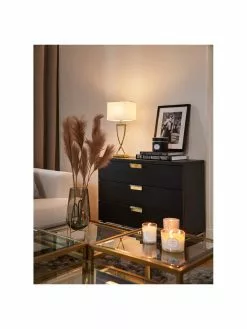 Westwing Collection Große Klassische Tischlampe Vanessa in Gold, B 27 x H 52 cm -Leuchten Verkaufsladen Grosse Klassische Tischlampe Vanessa in Gold 2