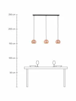 Frandsen Große Kugel-Pendelleuchte Ball in Kupferfarben, B 100 x H 18 cm -Leuchten Verkaufsladen Grosse Kugel Pendelleuchte Ball in Kupferfarben 3