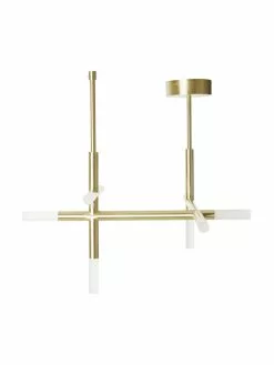 Westwing Collection Große LED-Deckenleuchte Gratia in Gold, B 76 x H 50 cm -Leuchten Verkaufsladen Grosse LED Deckenleuchte Gratia in Gold 3