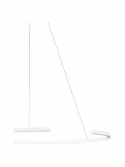 Große LED-Pendelleuchte Breda in Weiß, Ø 70 x H 200 cm -Leuchten Verkaufsladen Grosse LED Pendelleuchte Breda in Weiss 4