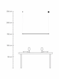 Große LED-Pendelleuchte Elettra, B 120 x H 2 cm -Leuchten Verkaufsladen Grosse LED Pendelleuchte Elettra 2