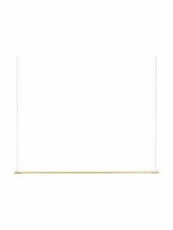 Große LED-Pendelleuchte Elettra in Goldfarben, B 120 x H 2 cm -Leuchten Verkaufsladen Grosse LED Pendelleuchte Elettra in Goldfarben 4