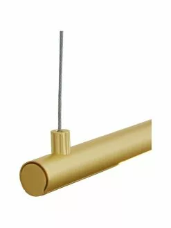 Große LED-Pendelleuchte Elettra in Goldfarben, B 120 x H 2 cm -Leuchten Verkaufsladen Grosse LED Pendelleuchte Elettra in Goldfarben 5